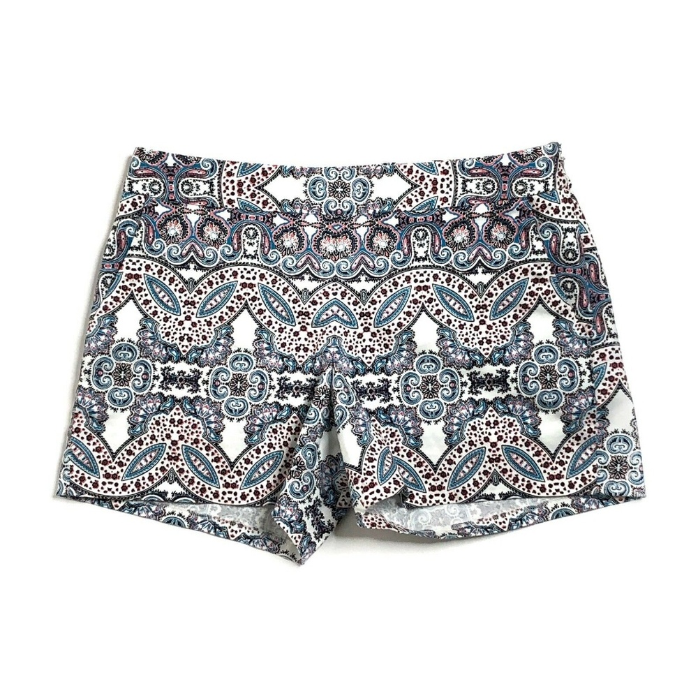 Express Shorts Dress Geometric Print Side Zipper - Picture 1 of 5